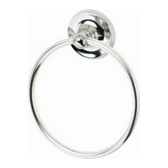 HomePointe 231181 Rounded Towel Ring, Chrome - Quantity 1