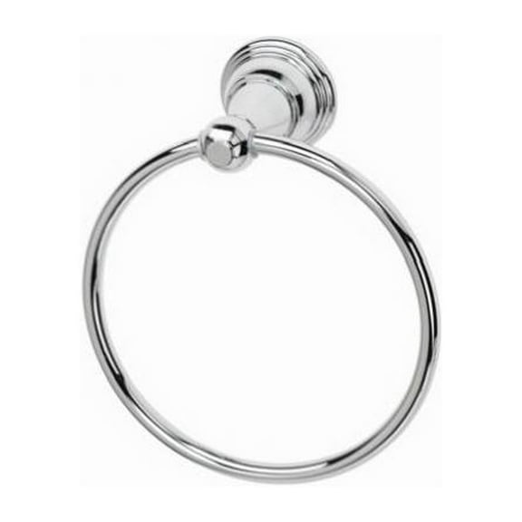 HomePointe 231188 Vintage Towel Ring, Chrome - Quantity 6