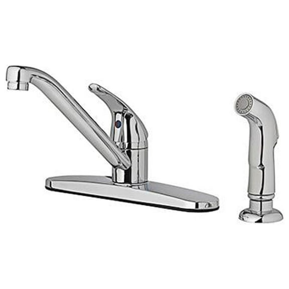 HomePointe 242101 Kitchen Faucet With Side Spray, Single Lever, Chrome - Quantity 3