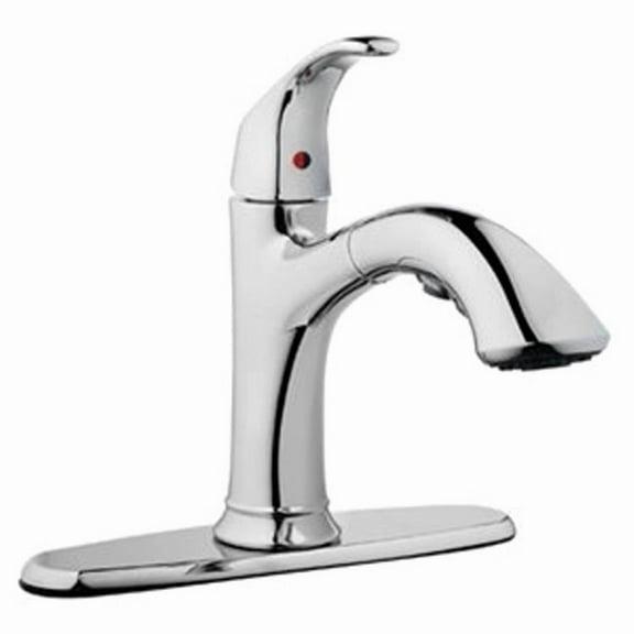 HomePointe 242107 Kitchen Faucet with Pull-Out Spray, Single Loop Handle, Chrome - Quantity 1