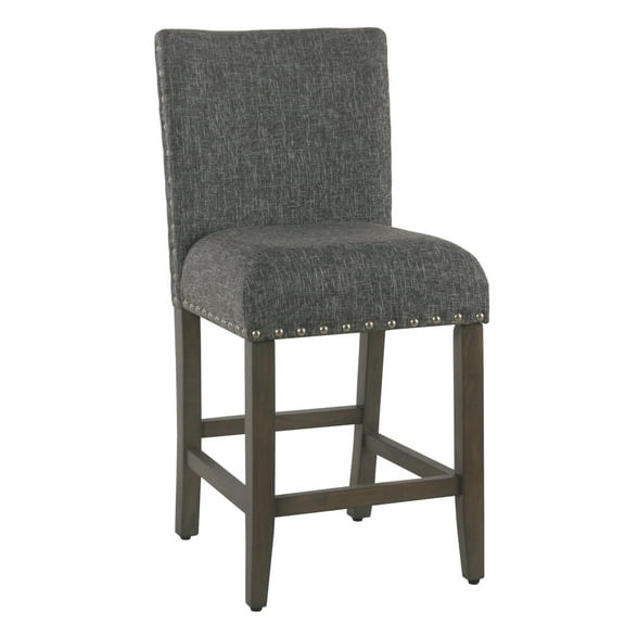 HomePop 24" Counter stool with nailheads, Multiple Colors