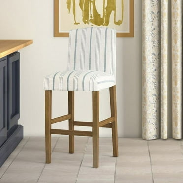 HomePop 24" Curved Top Bar Stool, Multiple Colors