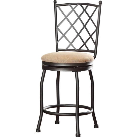HomePop 24" Tristan Metal Counter Stool, Multiple Colors