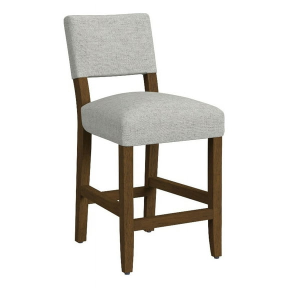 HomePop 26" Indoor Upholstered Counter Stool, Gray
