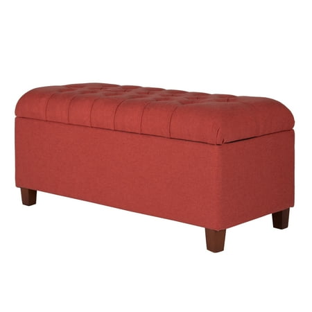 HomePop Ainsley Button Tufted Storage Bench, Multiple Colors