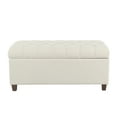 thumbnail image 1 of HomePop Ainsley Button Tufted Storage Bench, Multiple Colors, 1 of 10