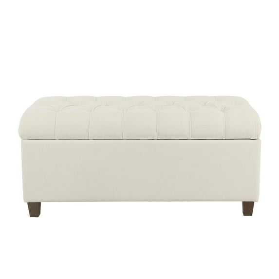 HomePop Ainsley Button Tufted Storage Bench, Multiple Colors
