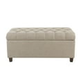 thumbnail image 1 of HomePop Ainsley Button Tufted Storage Bench, Multiple Colors, 1 of 10