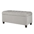 thumbnail image 1 of HomePop Ainsley Button Tufted Storage Bench, Multiple Colors, 1 of 15