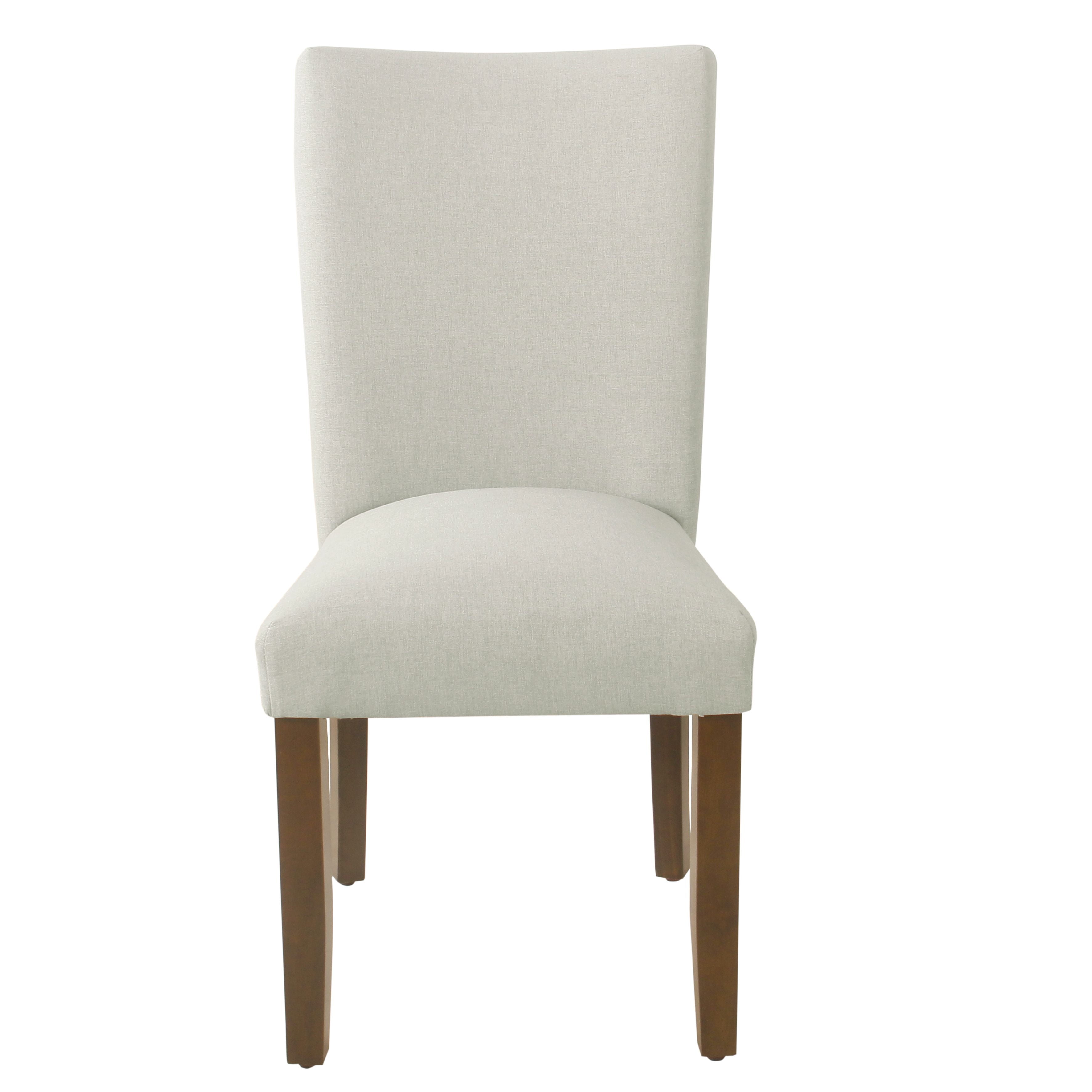HomePop Classic Parsons Dining Chair - Soft Gray Woven (Set of 2)