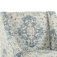 thumbnail image 1 of HomePop Classic Swoop Arm Accent Chair - Blue and Off-White Medallion Pattern, 1 of 5