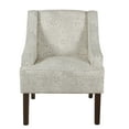 thumbnail image 1 of HomePop Classic Swoop Arm Accent Chair - Textured Beige Patterns, 1 of 8
