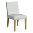 thumbnail image 1 of HomePop Classic Upholstered Dining Chair, Cream Mini Grid Pattern, 1 of 9