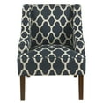 thumbnail image 1 of HomePop Classic Wingback Accent Armchair, Navy Blue Patterned, 1 of 7
