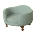 thumbnail image 1 of HomePop Decorative Pet Bed Curved Mini Love Seat for Small Dog (18" x 22" x 12"), 1 of 2