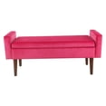thumbnail image 1 of HomePop Fulton Velvet Storage Bench, Multiple Colors, 1 of 5