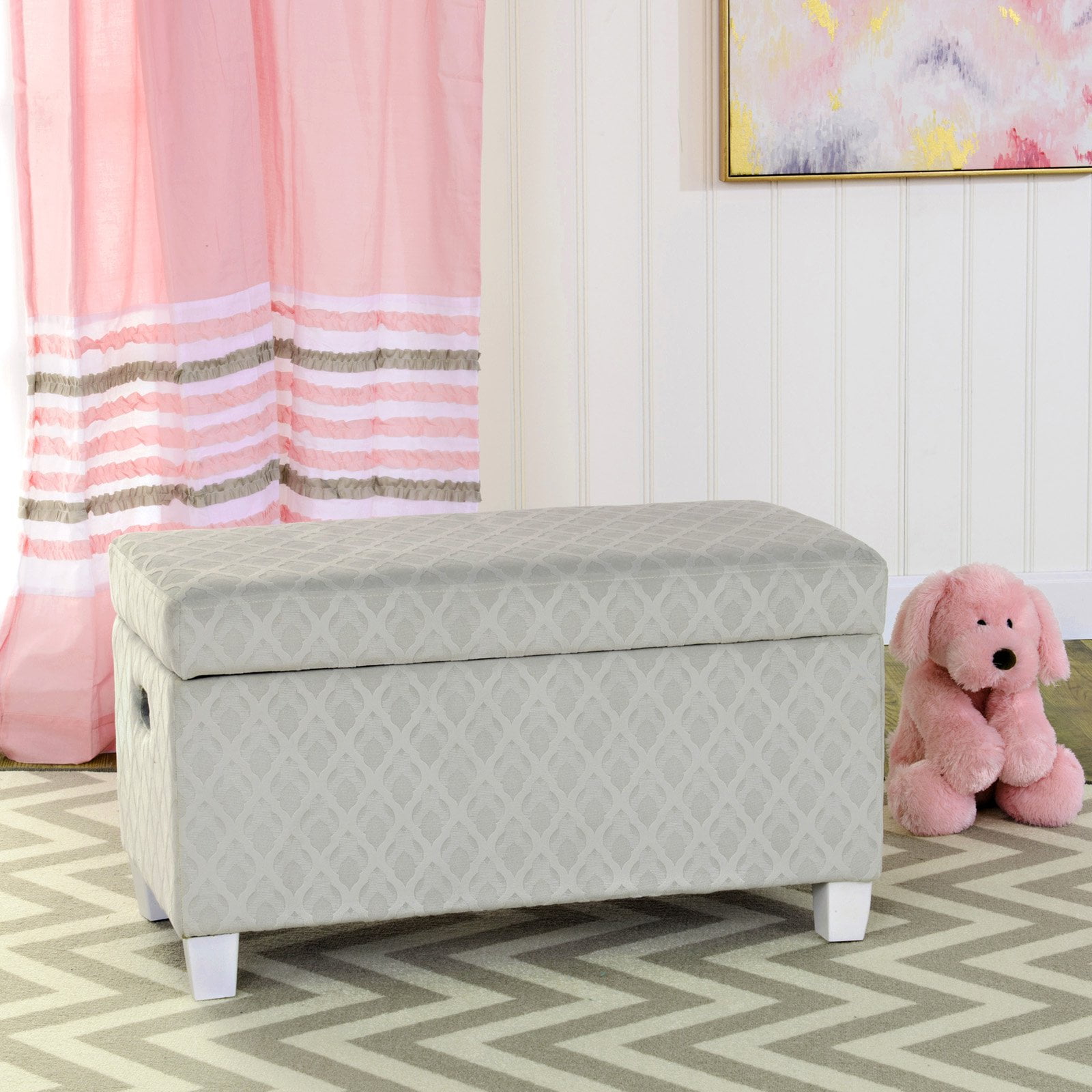 HomePop Juvenile Deluxe Storage Bench, Multiple Colors
