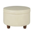 thumbnail image 1 of HomePop Large Leatherette Storage Ottoman, Multiple Colors, 1 of 10