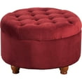 thumbnail image 1 of HomePop Large Tufted Round Storage Ottoman, Multiple Colors, 1 of 10