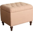 thumbnail image 1 of HomePop Medium Tufted Storage Ottoman, Multiple Colors, 1 of 11