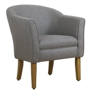 HomePop Modern Barrel Accent Chair, Gray