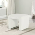 thumbnail image 1 of HomePop Modern Channel Ottoman, Cream Boucle, 1 of 9