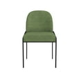 thumbnail image 1 of HomePop Modern Dining Chair with Metal Legs, Green Velvet, 1 of 6