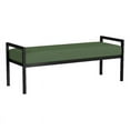 thumbnail image 1 of HomePop Modern Metal & Velvet Bench, 49.5"W x 17.25"D x 19"H, Loden Green/Black, 1 of 9