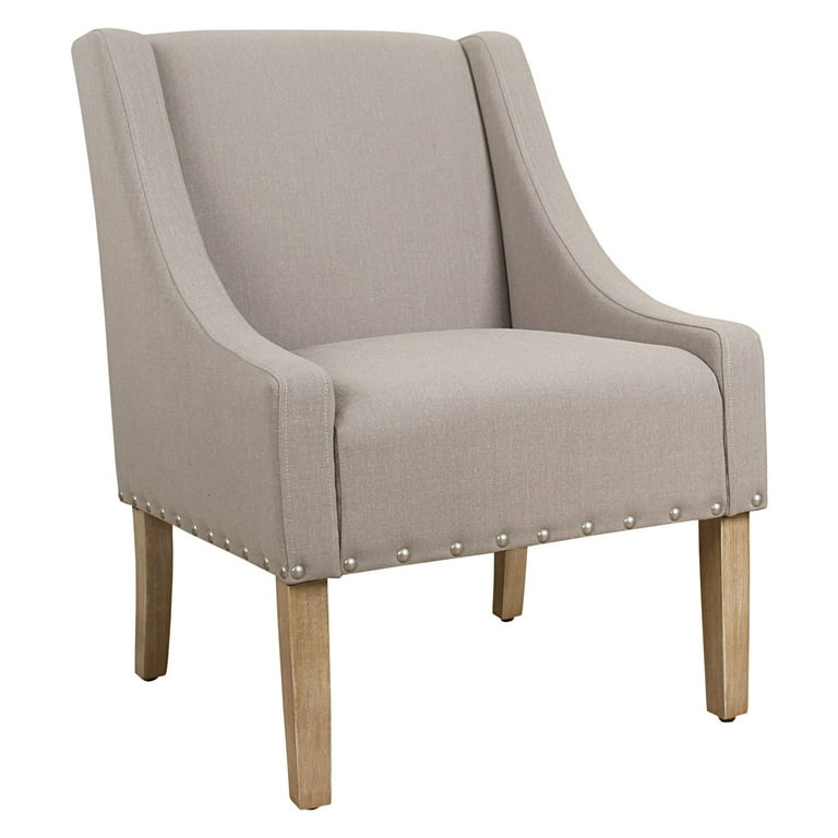 Homepop modern swoop arm accent chair outlet