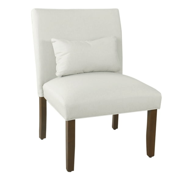 HomePop Parker Accent Chair and Pillow, Cream
