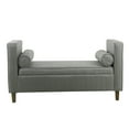 thumbnail image 1 of HomePop Rimo Upholstered Storage Bench - Gray, 1 of 7