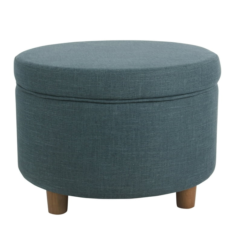 HomePop Round Storage Ottoman Walmart