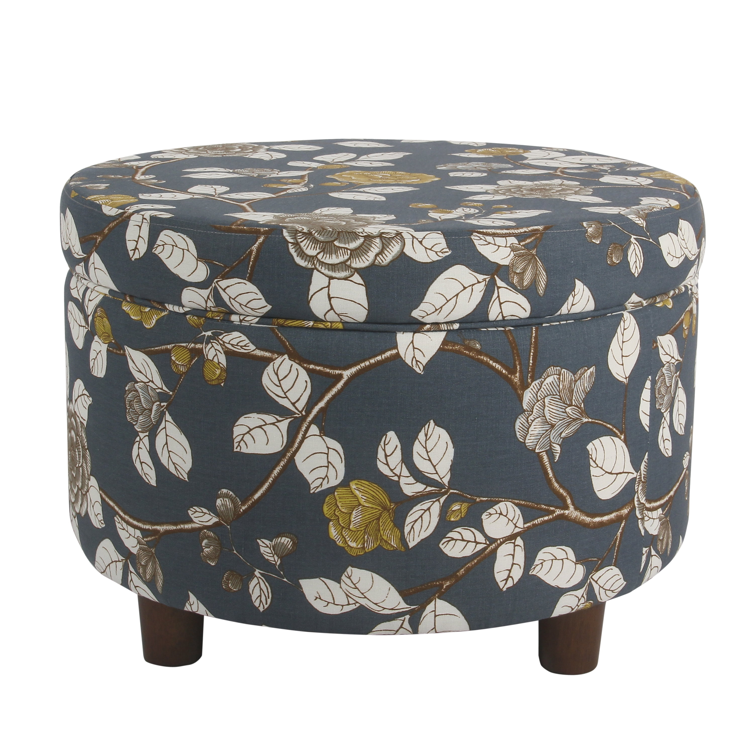 HomePop Round Storage Ottoman - Walmart.com