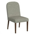 thumbnail image 1 of HomePop Rounded Back Upholstered Dining Chair, Gray, 1 of 9