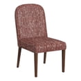 thumbnail image 1 of HomePop Rounded Back Upholstered Dining Chair, Rust Chenille, 1 of 9