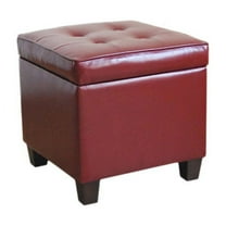 HomePop Square Tufted Storage Ottoman, Multiple Colors