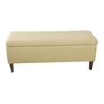 thumbnail image 1 of HomePop Storage Bench, Beige, 1 of 12