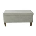 thumbnail image 1 of HomePop Storage Bench, Gray, 1 of 14