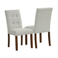 thumbnail image 1 of HomePop Tufted Back Dining Chair, Set of 2, Gray, 1 of 11