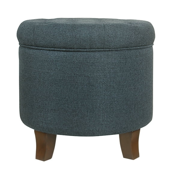 HomePop Tufted Round Ottoman with Storage, Multiple Colors