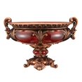 thumbnail image 1 of 10" Brown And Gold Polyresin Decorative Bowl, 1 of 7