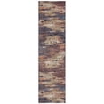 thumbnail image 1 of 10' Rust Abstract Power Loom Runner Rug, 1 of 9