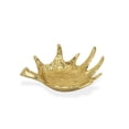 thumbnail image 1 of 10" Textured Gold Antler Metal Handmade Tray, 1 of 10