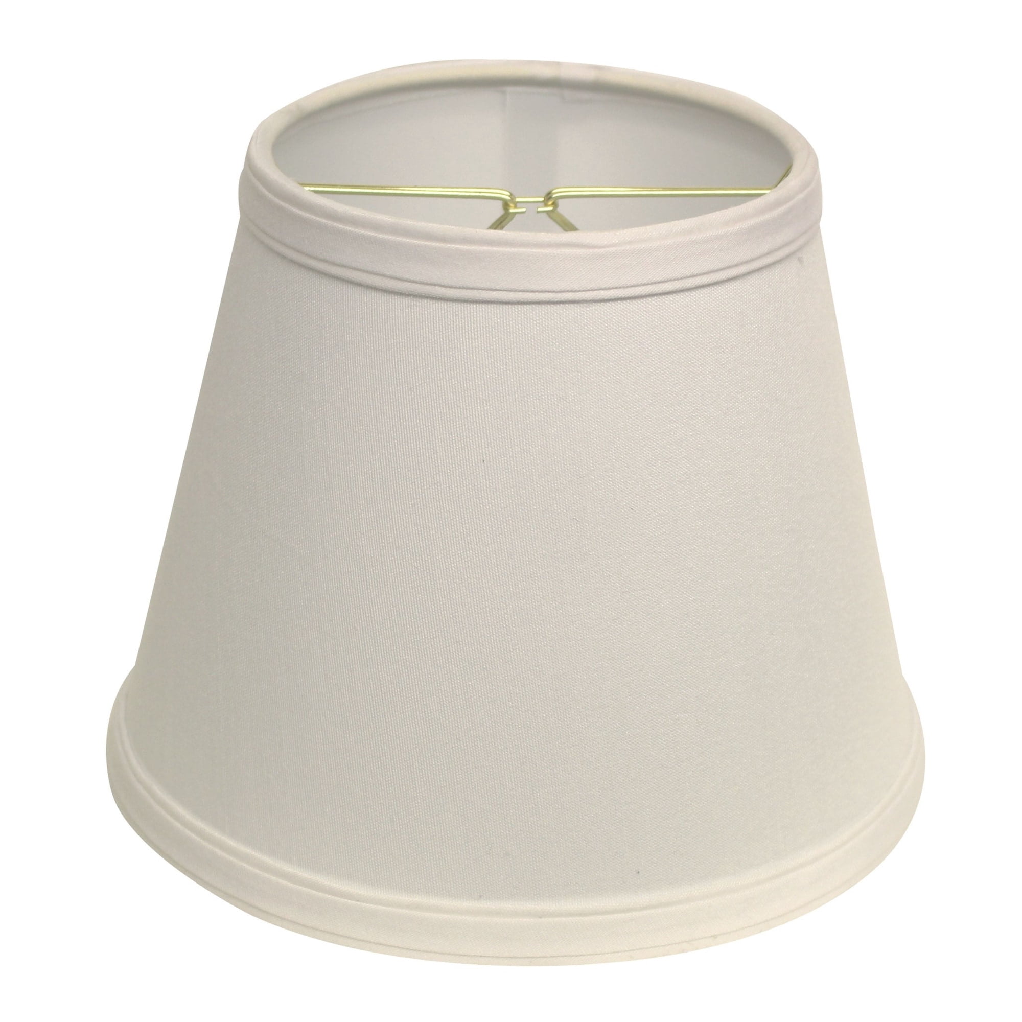 HomeRoots 10" White Empire Hardback Slanted No Slub Lampshade - 10''x10''x8''