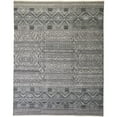 thumbnail image 1 of 10' X 13' Gray Ivory And Blue Geometric Hand Knotted Area Rug, 1 of 10
