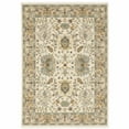 thumbnail image 1 of HomeRoots 10' X 13' Ivory Oriental Power Loom Stain Resistant Area Rug With Fringe, 1 of 10