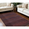 thumbnail image 1 of 10' X 14' Red And Gray Striped Power Loom Area Rug, 1 of 9