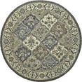 thumbnail image 1 of 4' X 6' Blue Gray And Taupe Wool Paisley Tufted Handmade Stain Resistant Area Rug, 1 of 5