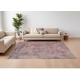 thumbnail image 1 of 10' X 13' Red and Gray Abstract Power Loom Area Rug, 1 of 5