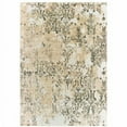 thumbnail image 1 of HomeRoots  10 x 13 ft. Gray & Gold Abstract Power Loom Stain Resistant Rectangle Area Rug - Gray and Gold, 1 of 1